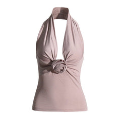 HalterNeck Flower Top