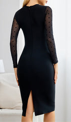 DIANE Mesh Midi Bandage Dress