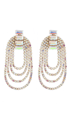 Oval Tassel Earrings