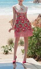 PetalS Embroidered Hem Midi Dress