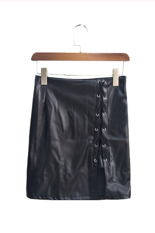 Bandage Black Plus Size Skirt
