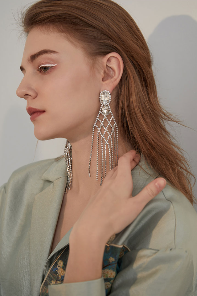 Diamante Statement Earrings