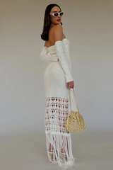 Rona Knitted Tassel Maxi Dress