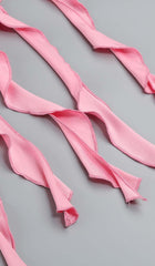 Rose-Detail Ruffled Mini Dress In Pink