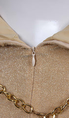 RuffleS Halter High Low Dress In Gray