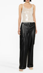 Sequin Embroidered Tank Top