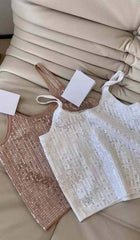 Sequin Embroidered Tank Top