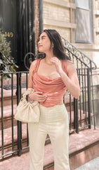 Sleeve HERRInG Slim-Fit Solid Pink CAMESOLE