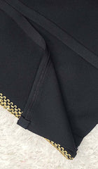 Sleeveless Strap Bandage Midi Dress In Black