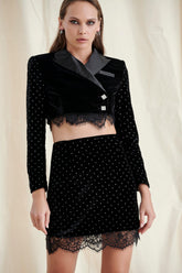 Black Velvet JECKET Dress Suit