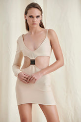 NUDE Mesh Mini Dress