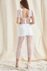 White Lace Maxi Dress