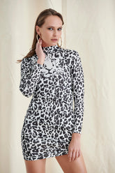 Leopard Print Bodycon Mini Dress