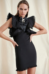 Black Sleeveless BANAGe Mini Dress