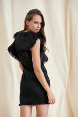 Black Sleeveless BANAGe Mini Dress