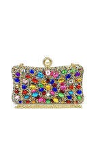 MULTI Rhinestone Crystal Clutch