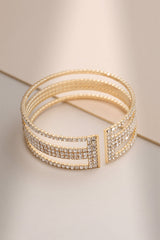 Gold LAYERed Diamante Bracelet