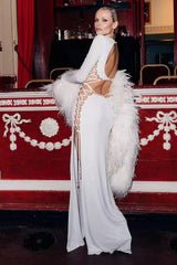 Backless Split Hollow Maxi Dress