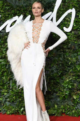 Backless Split Hollow Maxi Dress