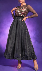 Patchwork Floral EmbroideD Dress