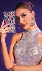 MULTI Rhinestone Crystal Clutch