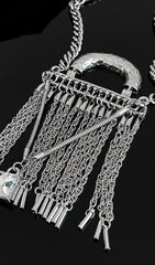 Metal Tassel CrossBody Chain Bag