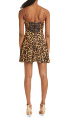 Leopard Out Strappy Mini Dress