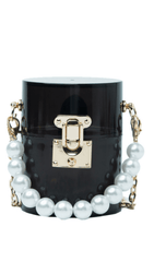 Black Acrylic Pearl Jelly Bag