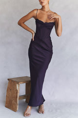 NIGHT SHADE Corset Maxi Dress