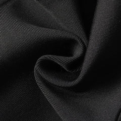 Bandage Diamond Midi Split Dress In Black