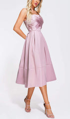Rosanna Satin Midi Dress