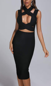 BLAKE CrossOVER Midi Bandage Dress