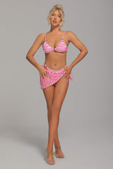 ARABELA Printed Three Piece Set Bikini - Pink