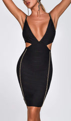 AFRA Mini Bandage Dress - Black