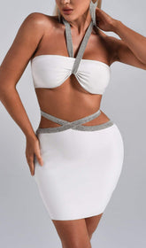 VARNA Cutout Mini Bandage Dress