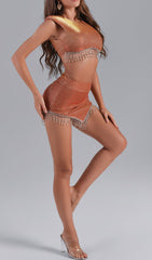 ELODIE Rhinestone Set - Orange