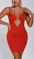 AIMEE DiamonaTe Chain Mini Dress