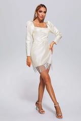 SYRE Puff Sleeve Mini Dress