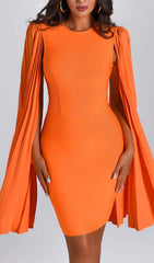 RonaldetTe Bandage Dress In Orange
