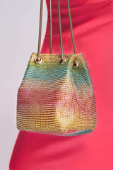 LALA Rainbow Diamante Bag