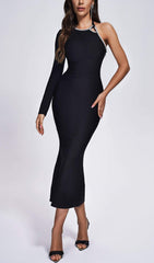 One Shoulder Maxi Bandage Dress