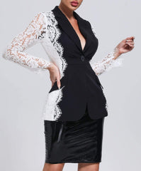 Lace Blazer Top