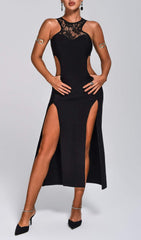 ACACIA Lace Cutout Midi Bandage Dress