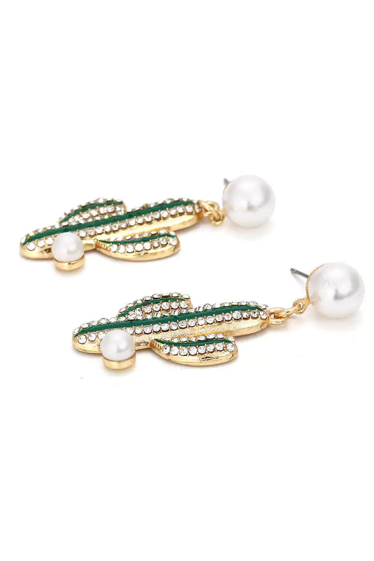 Camilla Pearl Cactus Earrings