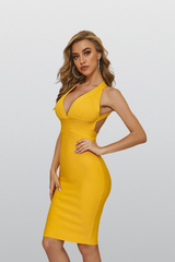 Live the Moment Yellow Bodycon Dress - Catchall