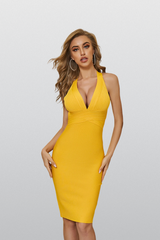 Live the Moment Yellow Bodycon Dress - Catchall