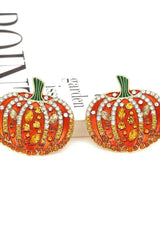 Emery Halloween Pumpkin Earrings