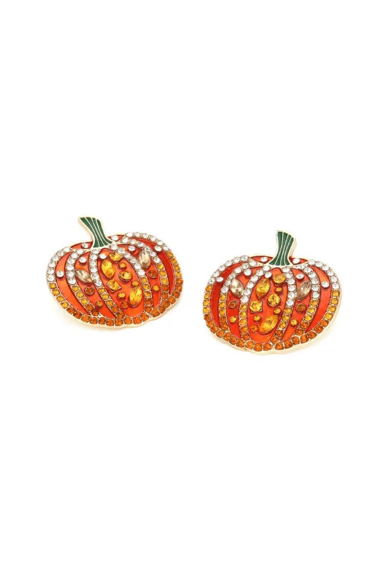 Emery Halloween Pumpkin Earrings