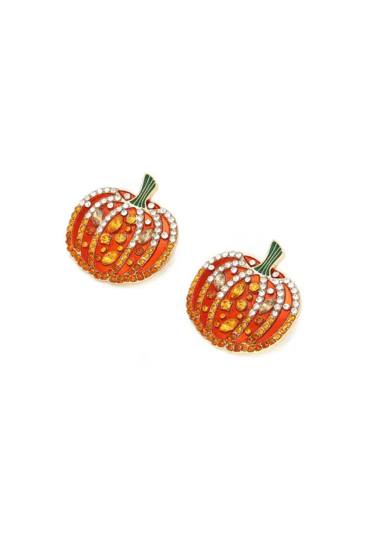 Emery Halloween Pumpkin Earrings