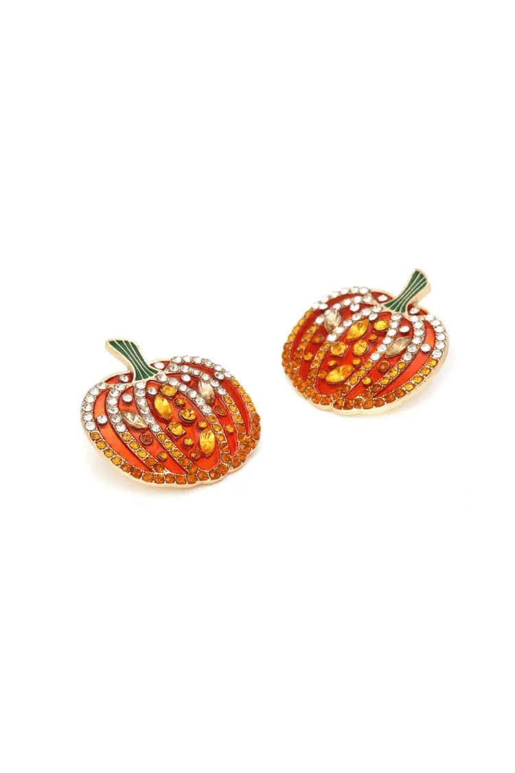 Emery Halloween Pumpkin Earrings